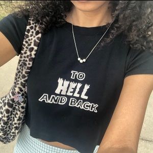 RARE Brandy Melville “To Hell and Back” Tshirt